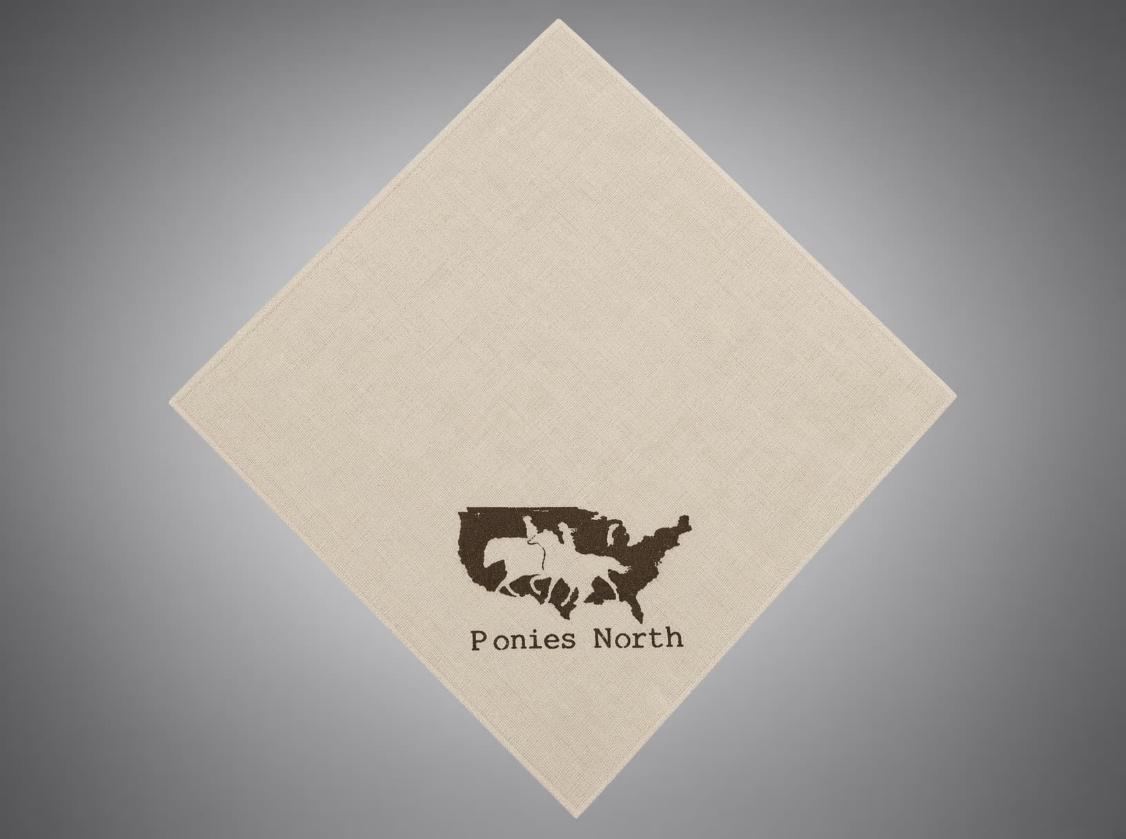 Tan Ponies North bandana